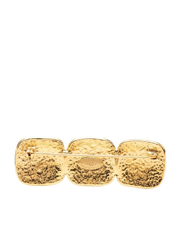 Pre-Loved by Azura Reborn - Pre-Loved Triple CC Gold Plated Pin Brooch