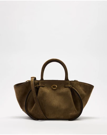 GUESS - Allegra Girlfriend Satchel Suedette