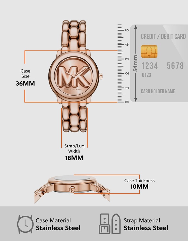 Michael Kors - Phoebe Two Tone Analogue Watch