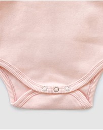 WITH LOVE FOR KIDS - Shimmy Thick Ribbed Long Sleeve Onesie - Babies
