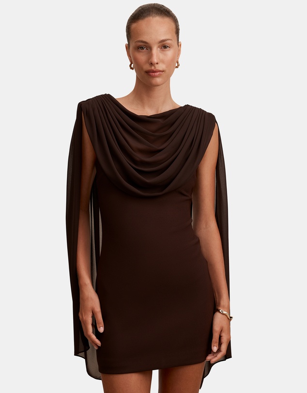 Forever New - Bowie Mini Dress with Shawl