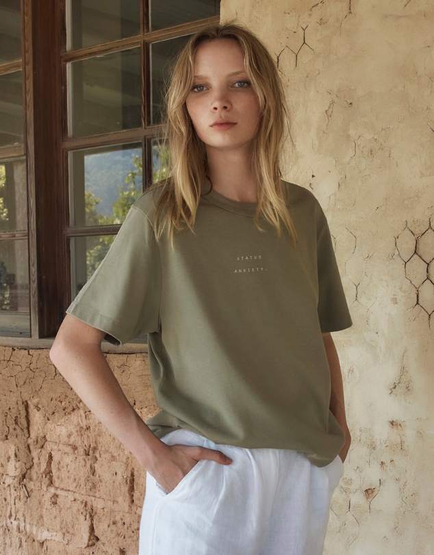 Status Anxiety - Feels Right T-Shirt With Logo