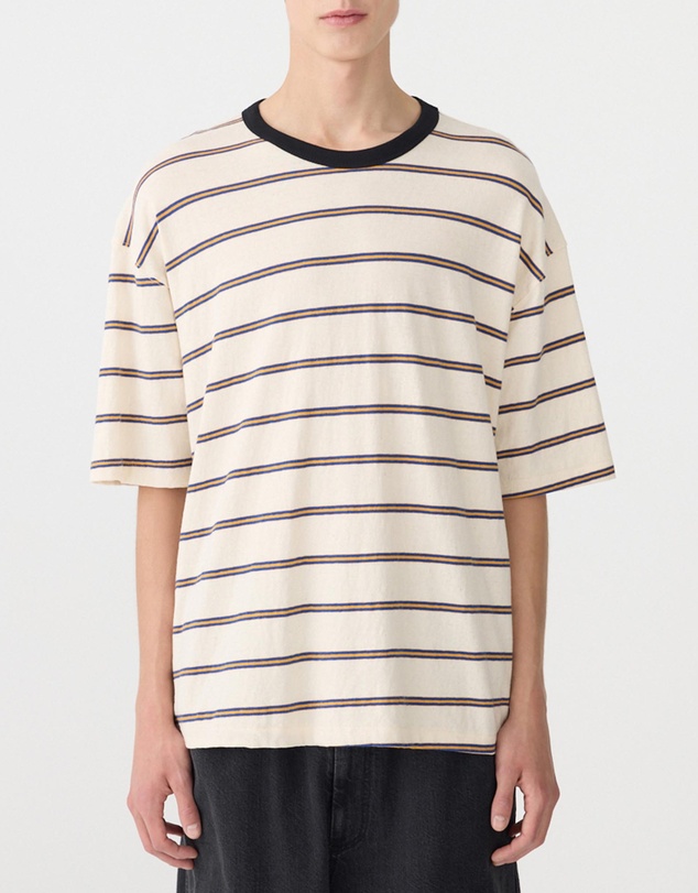 Bassike - Stripe Boxy T-Shirt