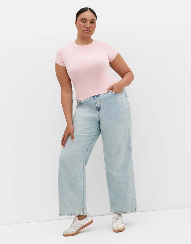 City Chic - Micro Print Tee