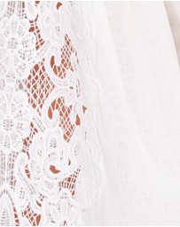 Petal & Pup - Angelica Long Sleeve Top - White