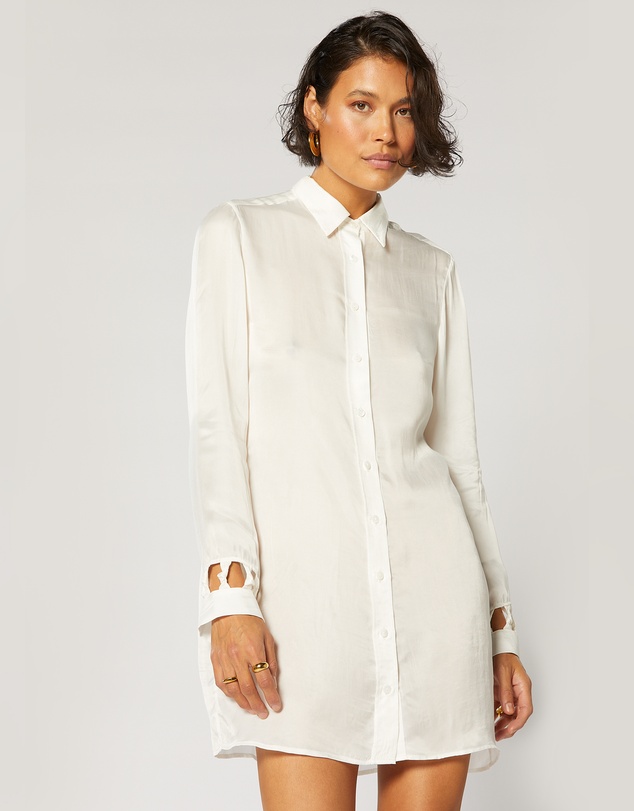 Winona -  Aubrey Shirt Dress White