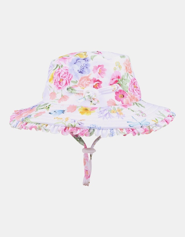 Minihaha - Bianca White Swim Sunhat - Babies-Teens