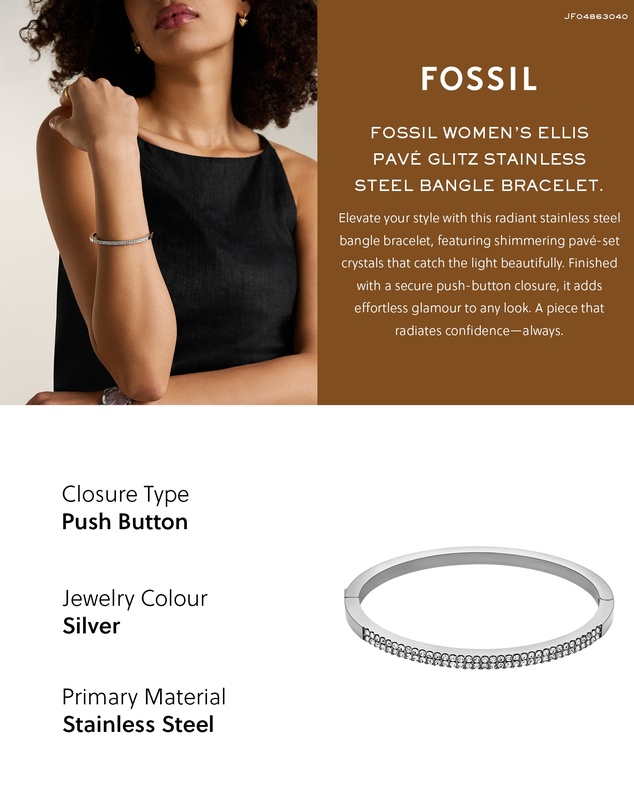 Fossil - Ellis Silver Tone Bracelet