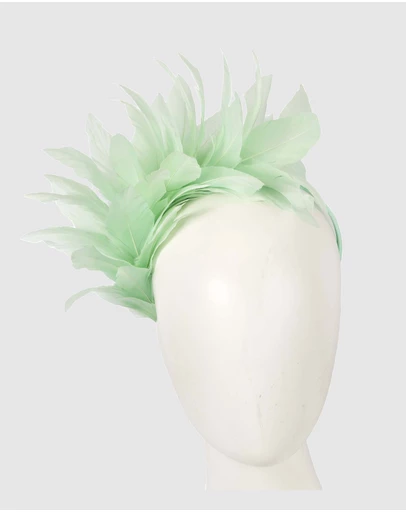 Max Alexander - Modern Mint Green Racing Fascinator