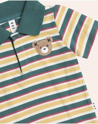 Huxbaby - Hux Stripe Polo Tee - Babies-Kids