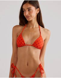 Vacay Swimwear - Rio Top Chilli Polka