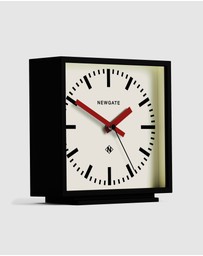 Newgate - Newgate Amp Mantel Clock Black With Red Hands