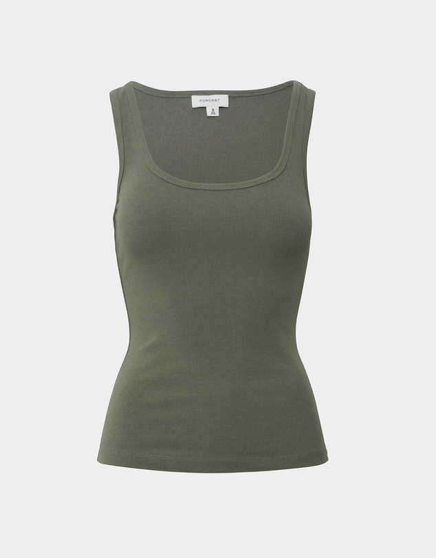 Forcast - Devin Ribbed Singlet Top