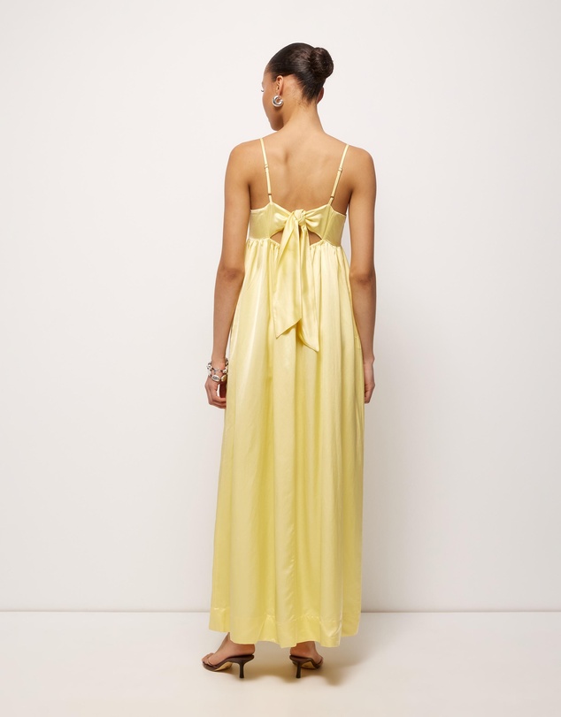 AERE - Suri Satin Maxi Dress