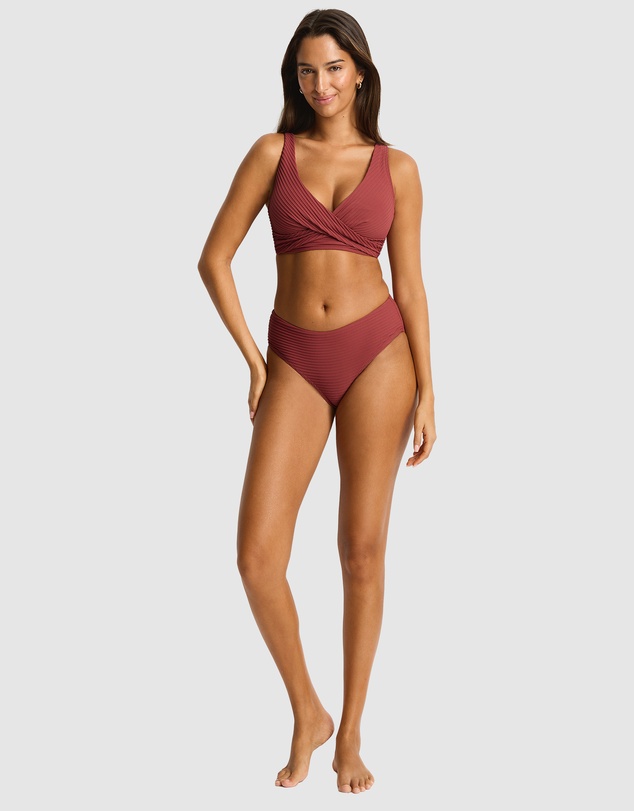 Sea Level Australia - Spinnaker Cross Front Multifit Bra Top