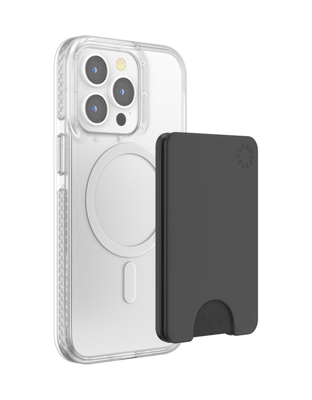 PopSockets - PopWallet MagSafe Phone Wallet Card Holder + Magnetic Adapter Ring