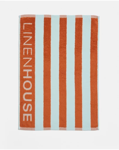 Linen House - Linen House Logo Stripe Tea Towel