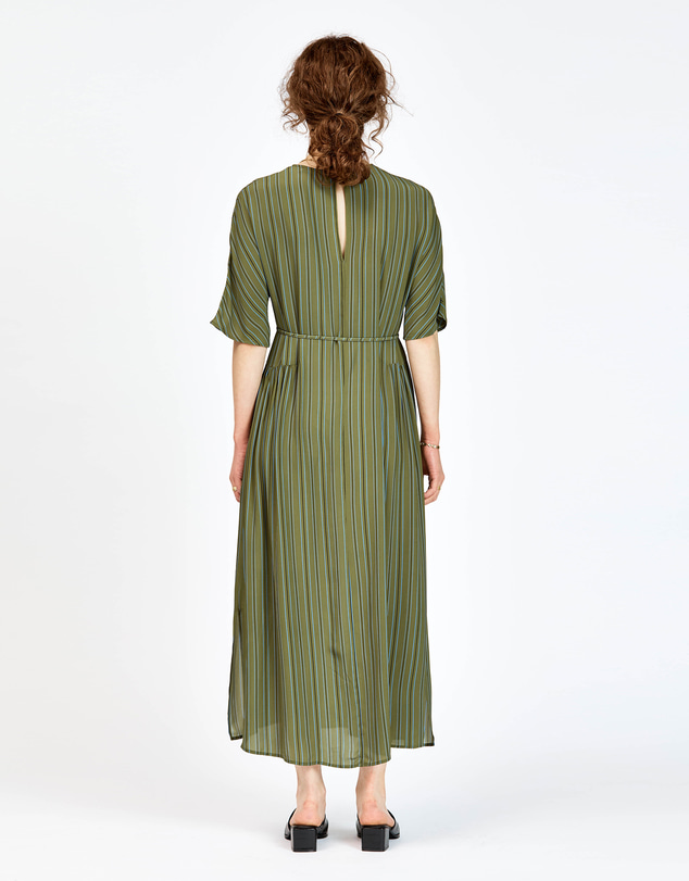 bul - Frond Dress Olive Stripe