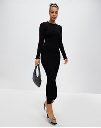 Third Form - Line Up Knit Maxi Dress