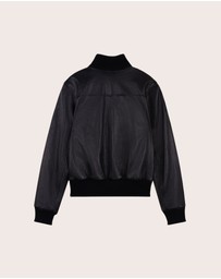 IDA+S - Isolde Leather Bomber Jacket