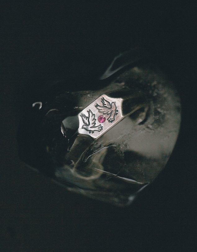 SUE THE BOY - 2 Birds 1 Stone Signet Ring