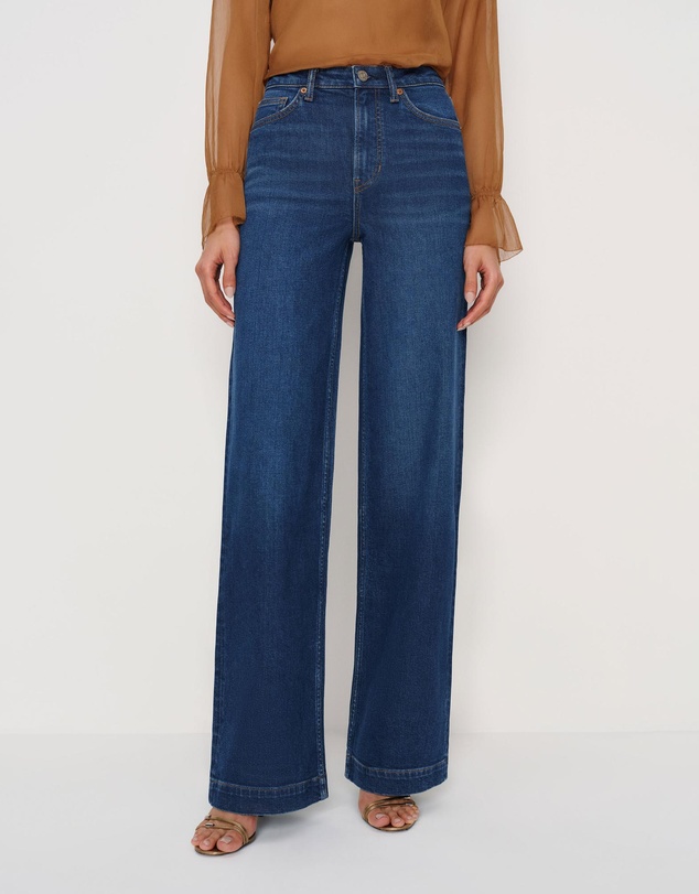 Reformation - Bex Super Stretch High Rise Wide Leg Jeans