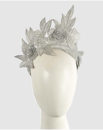 Max Alexander - Crown Silver Headband Fascinator