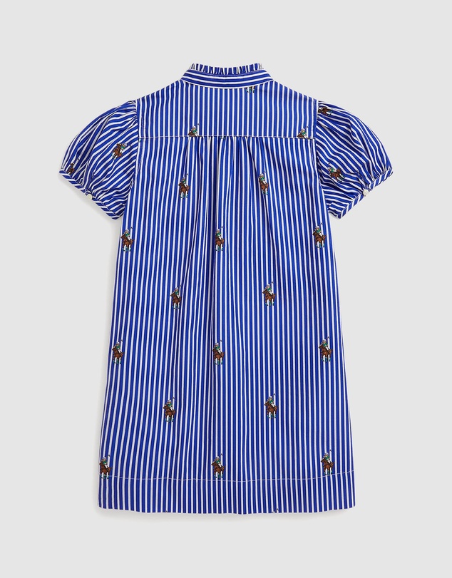 Polo Ralph Lauren - Polo Bear Striped Cotton Poplin Dress - Babies-Kids
