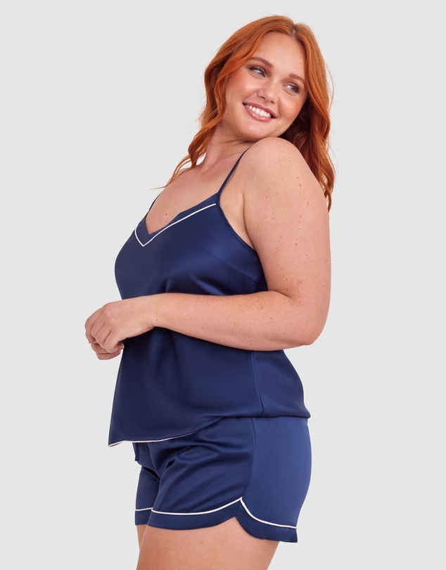 Bras N Things - Liquid Satin Cami - Navy