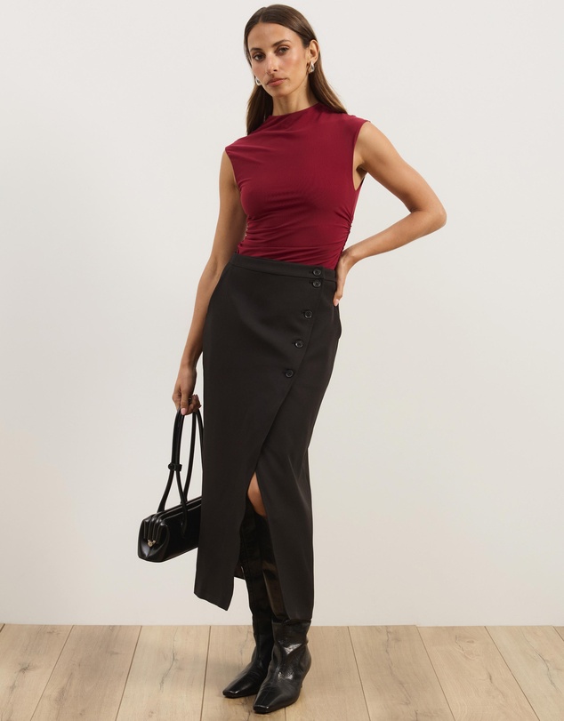 Atmos&Here - Leni Mesh Cap Sleeve Top