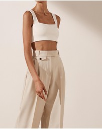 Shona Joy - Irena High-Waisted Tailored Pants