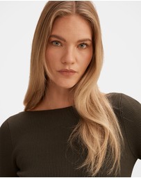 Forever New - Alaia Knitted Ribbed Top