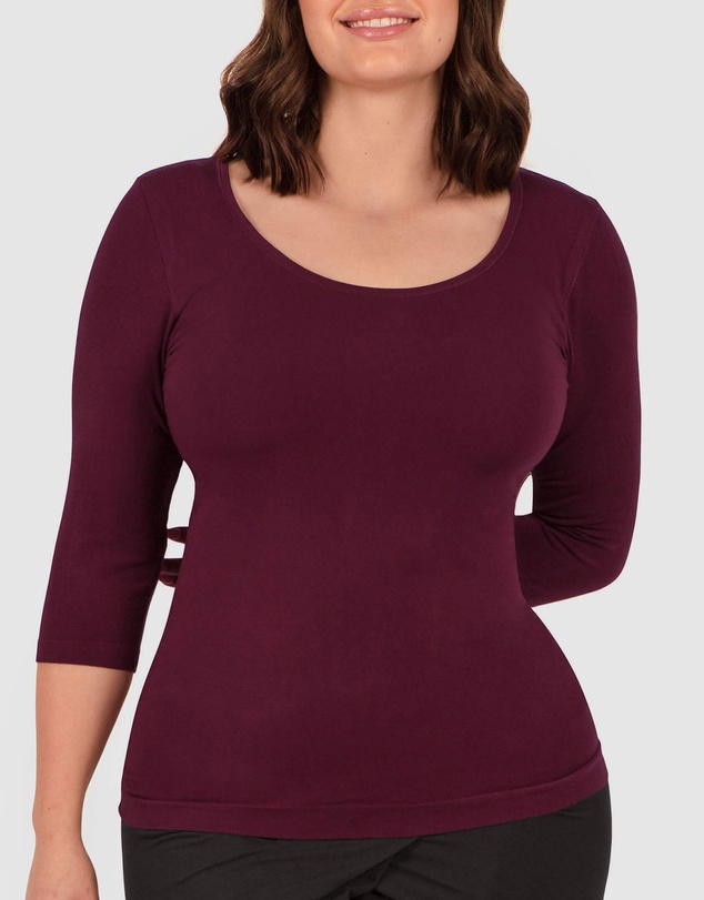 B Free Intimate Apparel - Bamboo 3/4 Sleeve Top