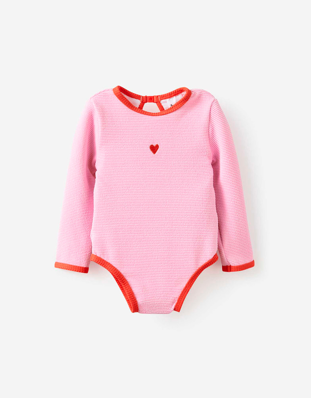 Cotton On Kids - Baby Long Sleeve Keyhole Back Swimsuit