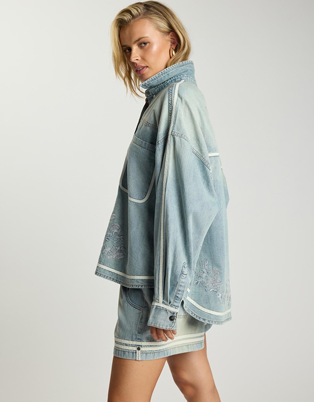 ONE TEASPOON - Folklore Embroidered Essential Shirt