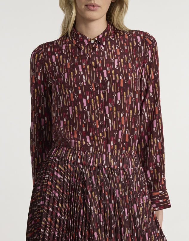 Marcs - Our Lips Are Sealed Silk Shirt