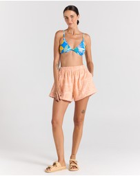 Poolside Paradiso - Mai Tai Short - Peach
