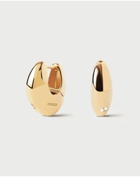 PDPAOLA - Wave Gold Hoop Earrings