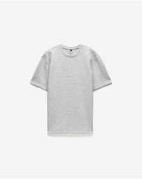 Calibre - Relaxed Double Knit T-shirt Grey Marl