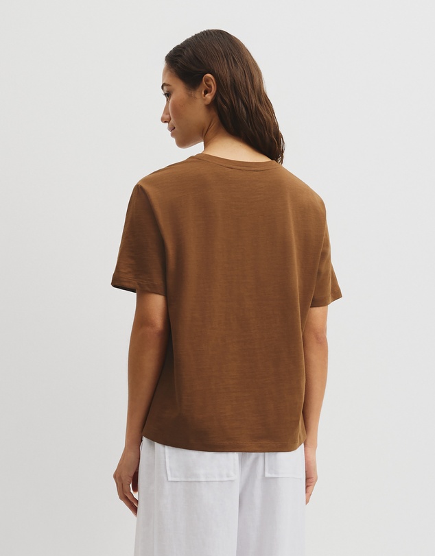 Country Road - Textured Short Sleeve Slub T-shirt