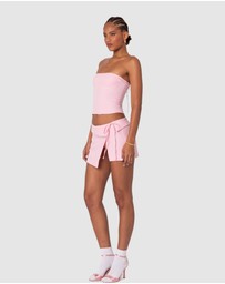 EDIKTED - Selena Asymmetric Wrap Mini Skirt