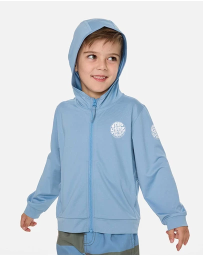 Rip Curl - Icons UPF Zip Through Hood Rash Vest- Kids