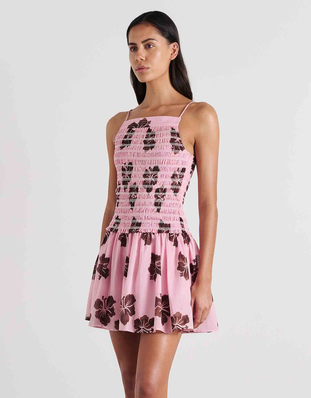 Jag - Bobbi Shirred Mini Dress