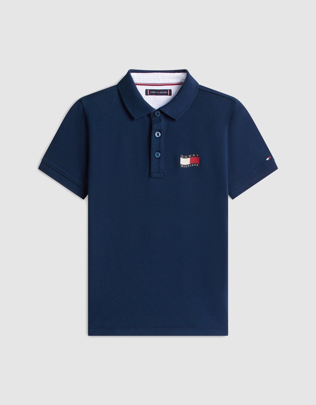 Tommy Hilfiger - Boys Regular Fit Wavy Flag Polo Shirt - Teens