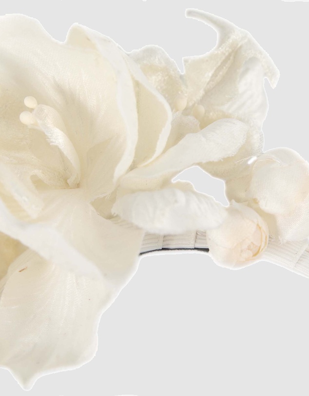 Max Alexander - Cream Orchid Flower Fascinator