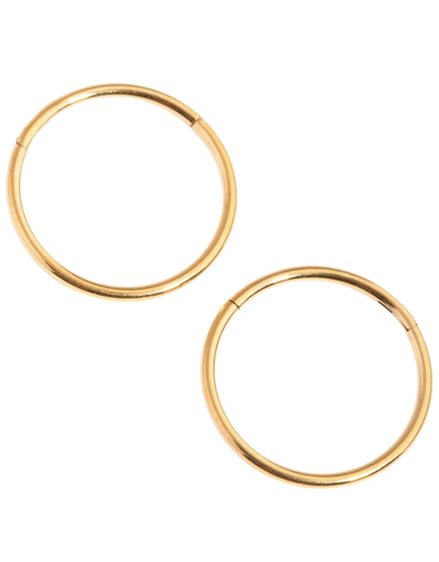 Lovisa - 24 Carat Gold Plated Surgical Steel Fine 10mm Sleeper Earrings