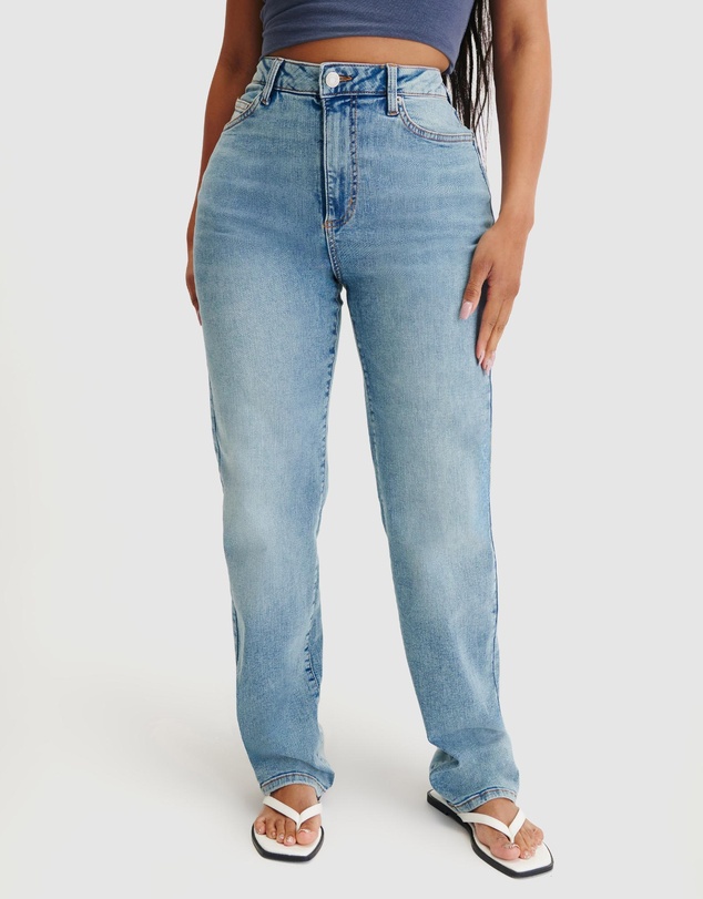 Cotton On - Curvy Stretch Straight Jeans