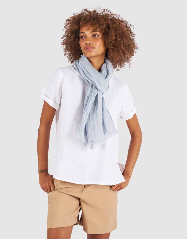 CAMIXA - French Linen Crinkled Scarf