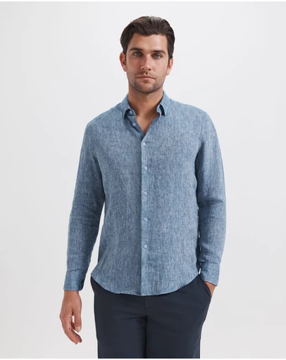SABA - Anderson Classic Yarn Dyed Linen Shirt