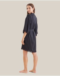 Papinelle - Camille Silk Lace Robe